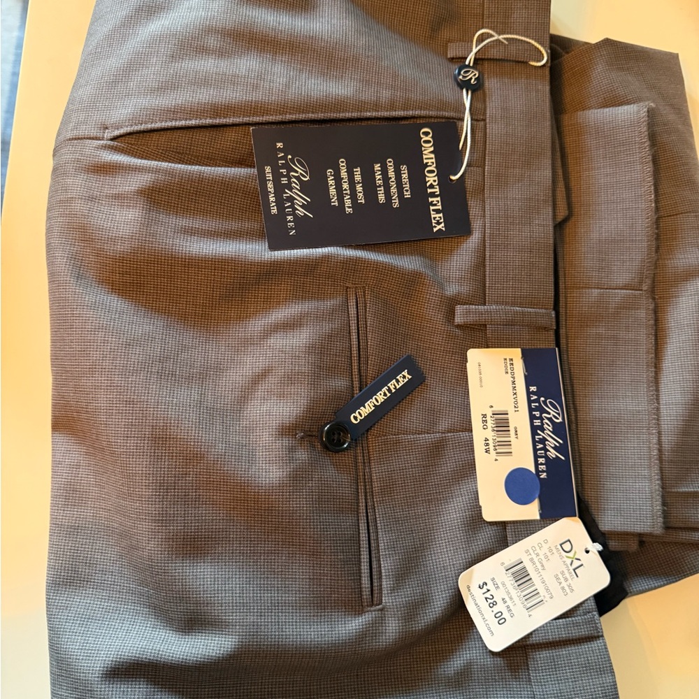 Ralph Lauren Big & Tall Gray Comfort Flex Pants